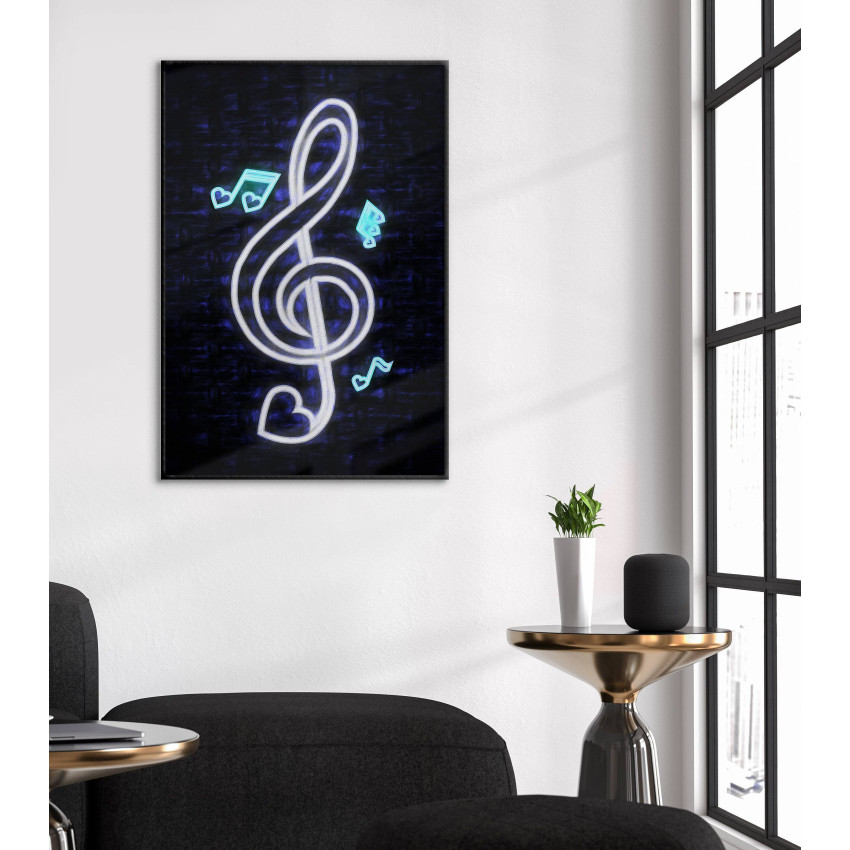 G-klav & hjärtan - Musik poster