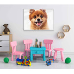 Söt hund - Enkel poster med vit bakgrund