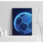 Fotboll i neon - Enkel blå poster