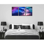 Clouds & lightning - Three piece poster