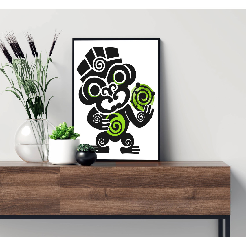 Tiki monkey - Simple poster