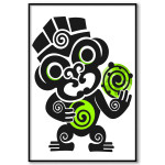 Tiki monkey - Simple poster