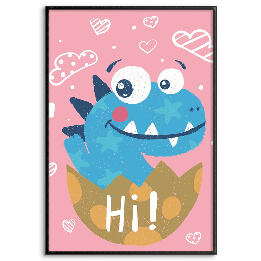 Söt baby dinosaur - Barntavla