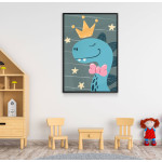 Dinosaur - Enkel & söt barntavla