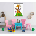 Happy animals - Kids room poster 