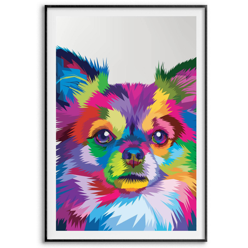 Dog - Simple & colorful poster