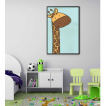 Simple kids poster - Cute giraffe