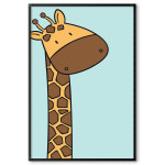 Simple kids poster - Cute giraffe