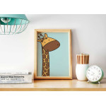 Simple kids poster - Cute giraffe