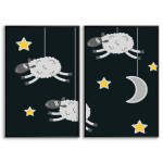 Räkna får - Söt barntavla i två delar