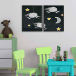 Räkna får - Söt barntavla i två delar