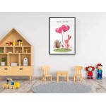 Igelkott & kanin - Forever together barntavla