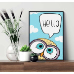 Cute & funny owl - Kids poster