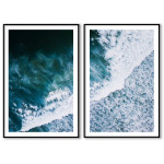 Waves of the sea - Two piece poster