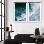 Waves of the sea - Two piece poster