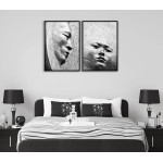 Abstract sculptures - Two piece black & white poster