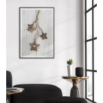 Simple poster & photo of wooden stars