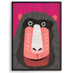 Funny baboon - Kids poster