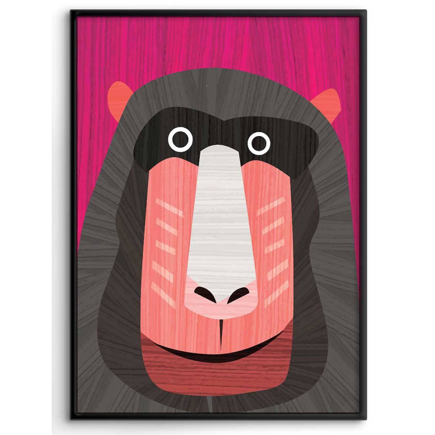 Funny baboon - Kids poster