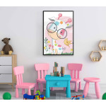 Happy giraffe - Cute kids poster A4