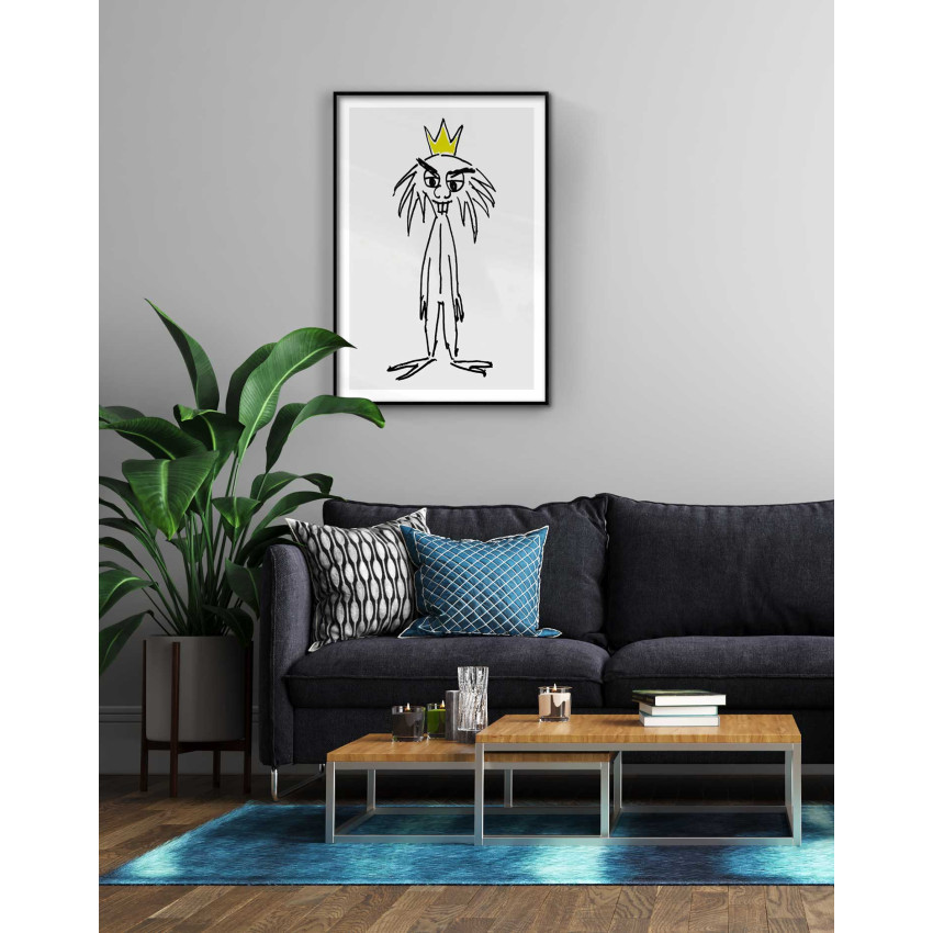Simple king drawing - Trendy poster