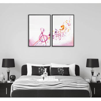 Music notes - Two piece poster