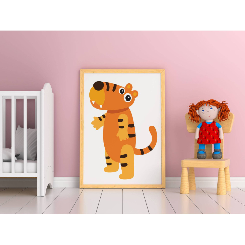 Kids poster - Cute & funny lion