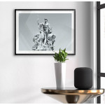 Roman statue - Black & white poster 50x70 cm