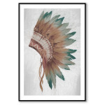 Indian headdress - Simple poster