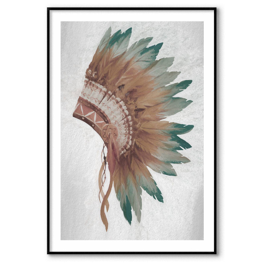 Indian headdress - Simple poster