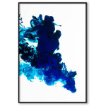 Abstract blue smoke - Simple poster