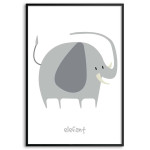 Kids poster - Sweet & simple elephant
