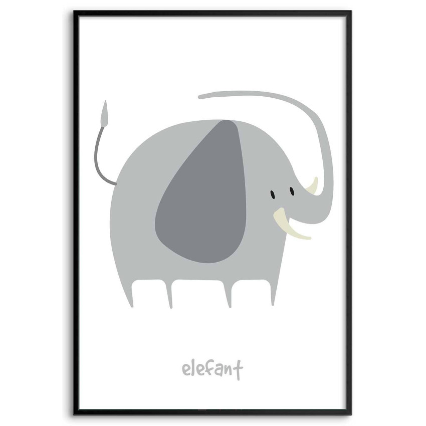Kids poster - Sweet & simple elephant