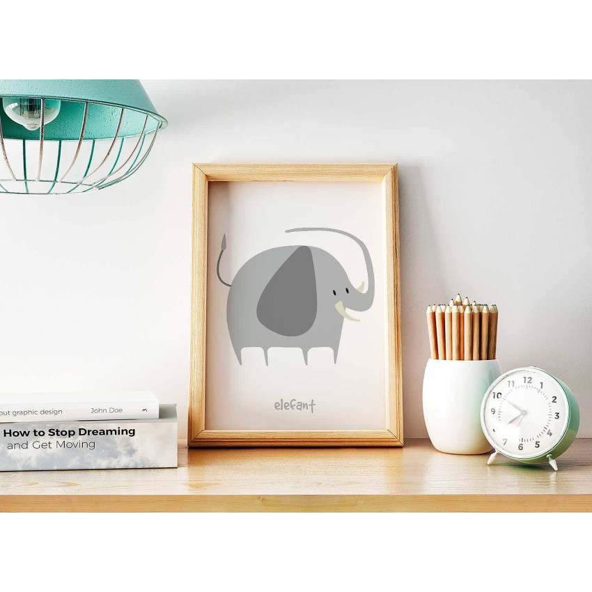 Kids poster - Sweet & simple elephant