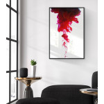 Abstract red smoke - Simple poster