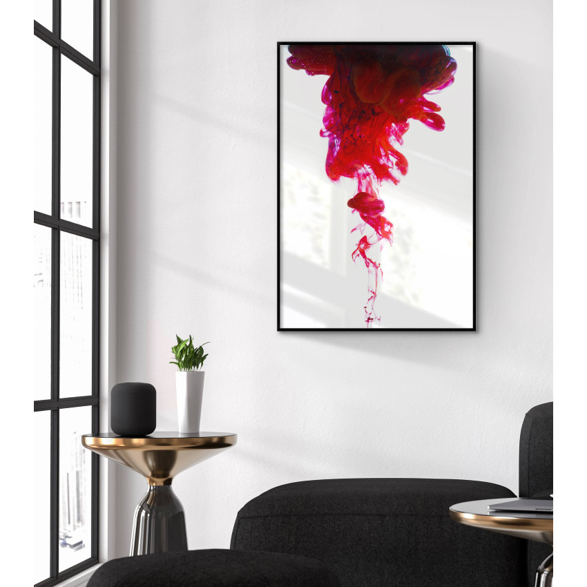 Abstract red smoke - Simple poster