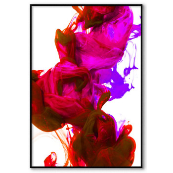 Abstrakt rosa rök - Enkel & stilren poster