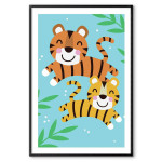 Glada lejon - Söt barntavla