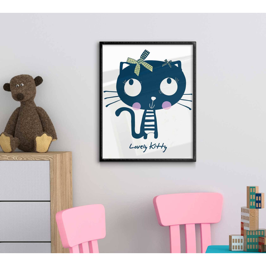 Kids Room Poster - Cute & Cool Kitty