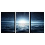 Posters with dark image of the ocean