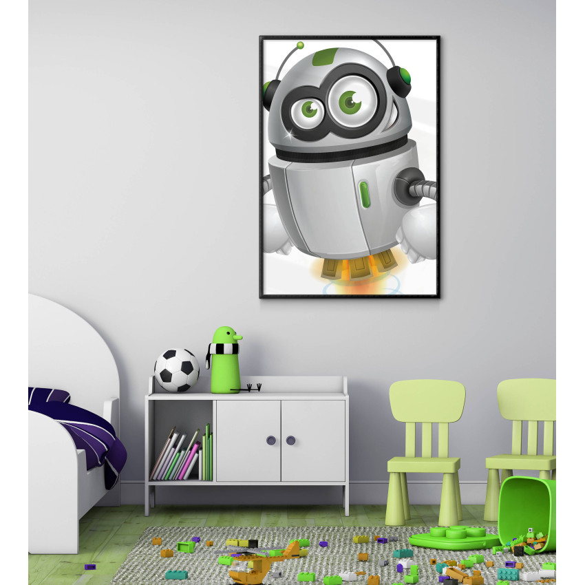 Kids room poster - Happy robot