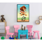 Kids room poster - Happy lion
