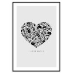 I love music - Trendy music poster