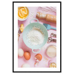 Baking eggs and flower - Kitchen poster