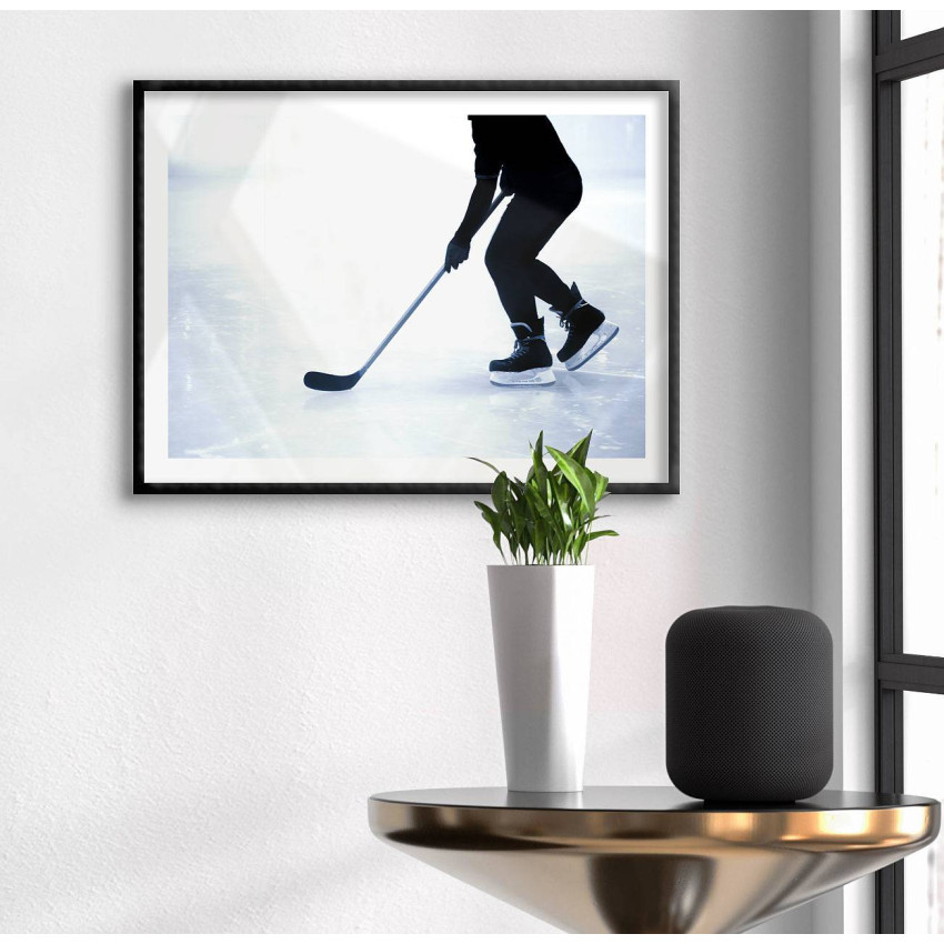 Simple sports poster - Hockey player