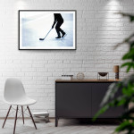 Simple sports poster - Hockey player
