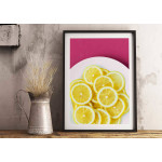 Colorful kitchen poster - Sliced lime