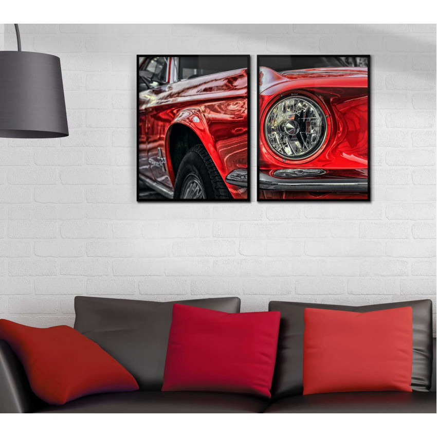 Ford Mustang -67 - Perfect pair posters