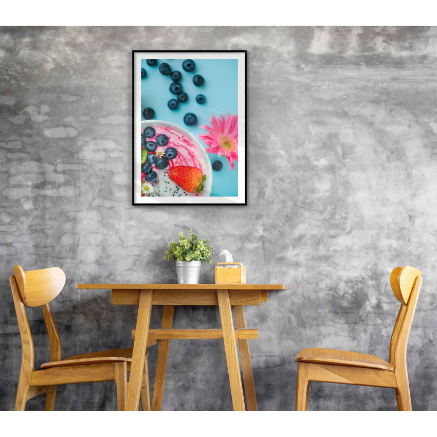 Colorful kitchen poster - Strawberry & Blueberries