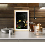 Trendig kökstavla - Stekpanna, grönsaker och kryddor